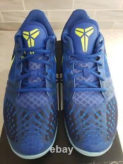 RARE Brand New Nike KB Kobe Bryant Mentality Royal Blue Volt Size 12