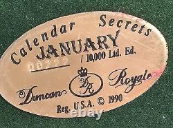 RARE Duncan Royale Calendar Secrets -January- Statute 15 the Roman God Janus