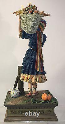 RARE Duncan Royale Calendar Secrets September Statute 14 Woman carries a basket