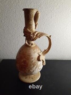 RARE EXQUISITE Antique Royal Doulton Burslem Moriage 10.5 Ceremonial Ewer Vase