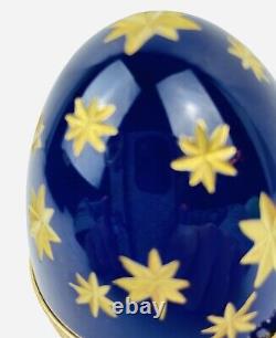 RARE Fabergé Imperial 2000 Millennium Egg Desert Inn Casino #28 Blue Gold COA