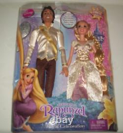 RARE HTF Disney Tangled Doll 2Pack Set Royal Celebration White Shirt NIB