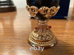 RARE House of Faberge Imperial Collection Black Onyx & Gold Egg- Mint With COA