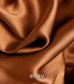 RARE! L'Agence Dani 100% Silk Blouse Shirt Top Brown Fawn S BNWT S/O ASO Celeb