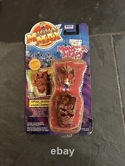 RARE MIGHTY MAX MONSTER HEADS Imperial Dragon And Samurai Serpent, Sealed, New