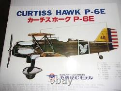 RARE Marutaka (Royal) Curtiss P6E Hawk R/C Radio Control Balsa Wood Kit N. I. B