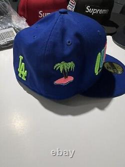 RARE NEW ERA 59fifty 7 5/8 Slow Bucks Queens SB Royal Blue Hat