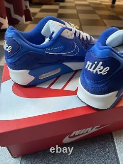 RARE Nike Air Max 90 SE First Use Signal Blue Men 8 Women 9.5 DB0636-400