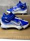 Rare Nike Force Zoom Trout 7 Baseball Cleats Ci3134-402 Royal Blue/wht Size 12.5
