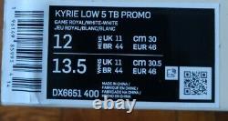 RARE! Nike Kyrie Low 5 TB Promo'Game Royal' DX6651-400 Men's Size 12