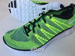 RARE Nike Lunar Flyknit HTM Free Size 10 Volt Trainer 616171-740 NEW with Box
