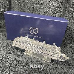 RARE PRINCESS CRUISE LINE Crystal Model Ship Royal Princess 8.5 New In Box