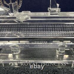 RARE PRINCESS CRUISE LINE Crystal Model Ship Royal Princess 8.5 New In Box