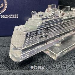 RARE PRINCESS CRUISE LINE Crystal Model Ship Royal Princess 8.5 New In Box