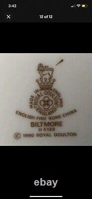 RARE Royal Doulton Biltmore Fine Bone China, 1990 RETIRED, New