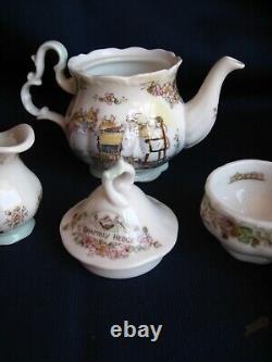 RARE! Royal Doulton Brambly Hedge Collection Full Miniature Tea Set 16 items