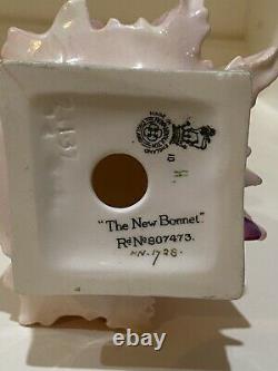 RARE Royal Doulton Figurine, The New Bonnet HN1728 Hard To Find