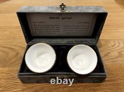 RARE Royal Doulton Turkish Coffee Cups Made for GULF AIR Set of 2