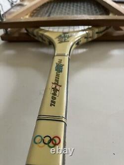 RARE Spalding Royal Blue Olympic Model Tennis Racket 1952 Helsinki Olympics