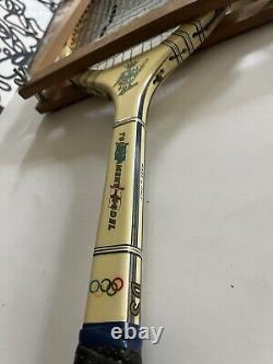 RARE Spalding Royal Blue Olympic Model Tennis Racket 1952 Helsinki Olympics