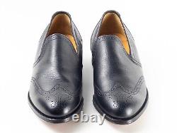 RARE UNWORN 60s FLORSHEIM IMPERIAL 9D BLACK GRAIN WINGTIP LOAFER VTG NOS