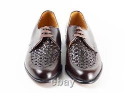 RARE UNWORN 60s WINTHROP IMPERIAL 7.5D BROWN WOVEN BLUCHER OXFORD NOS VINTAGE