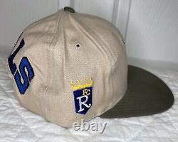 RARE VTG NEW American Needle Colorz Kansas City Royals Blockhead Snapback Hat