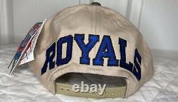 RARE VTG NEW American Needle Colorz Kansas City Royals Blockhead Snapback Hat