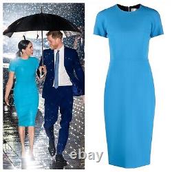 RARE Victoria Beckham Blue T Shirt Midi Dress UK12 US8 AW24 £990 BNWT ASO Celeb