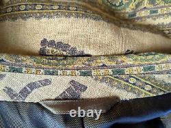 RARE Vintage 38R Royal Indian Elephant Tapestry Textured Blazer Coat Jacket