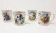 Rare Vintage Royal Gallery The Days Of Christmas Mugs Days 9-12 Porcelain New