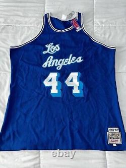 RARENEW! Mitchell & Ness LA Lakers Jerry West Blue & White Jersey NWT