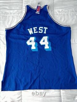 RARENEW! Mitchell & Ness LA Lakers Jerry West Blue & White Jersey NWT