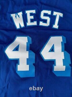 RARENEW! Mitchell & Ness LA Lakers Jerry West Blue & White Jersey NWT