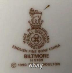 RARERoyal Doulton Biltmore Fine Bone China, 1990 RETIRED, Brand NEW