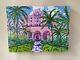 Royal Hawaiian Hotel Rare Original Painting Honolulu Hawaii Waikiki K C Jones