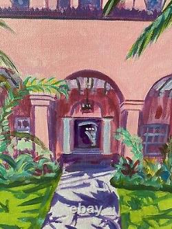 ROYAL HAWAIIAN HOTEL Rare Original Painting Honolulu Hawaii Waikiki K C Jones