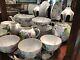 Russian Imperial Lomonosov Porcelain Tea Set Service Forest Violet Rare 6/24