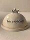 Rae Dunn Have A Royal Day Crown Queen Butter Cheese Dish Excellent Rare