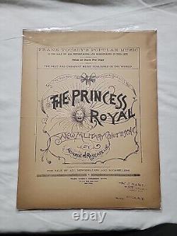 Rare 1891 The Princess Royal New Military Schottische, Antique Sheet Music