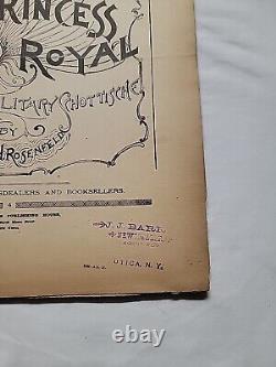 Rare 1891 The Princess Royal New Military Schottische, Antique Sheet Music