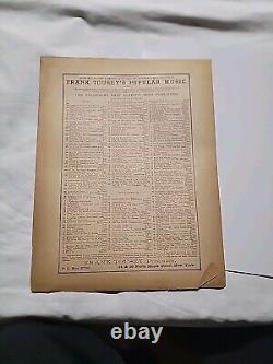 Rare 1891 The Princess Royal New Military Schottische, Antique Sheet Music