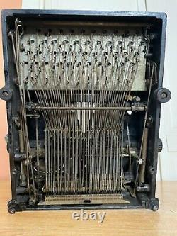 Rare 1912 Antique Royal No. 5 Flatbed Staircase Typewriter Working w New Ink