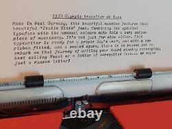 Rare 1970 Elite Italic Font Olympia Traveller de Luxe Typewriter W New Ribbons