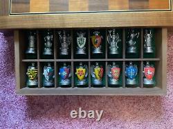 Rare 1982 Franklin Mint Royal Houses Britain Heraldic Chess Set with Documents