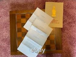 Rare 1982 Franklin Mint Royal Houses Britain Heraldic Chess Set with Documents