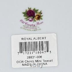 Rare 1999 Royal Albert Old Country Roses Chintz Mini Tea Set 10 Pc New Open Box