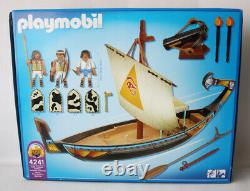 Rare 2007 Playmobil 4241 Egyptian Royal Ship Of Egypt Retired New Sealed Misb