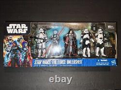 Rare 2011 Toys R Us Exclusive Star Wars Force Unleashed Sith & Imperial Troopers