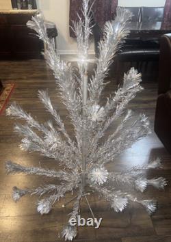 Rare 4 ft Aluminum Pom Pom Royal Pine Tree with Original Box